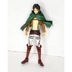 Banpresto Attack on Titan Master Stars Piece Figure - Eren Yeager 10" with Cape